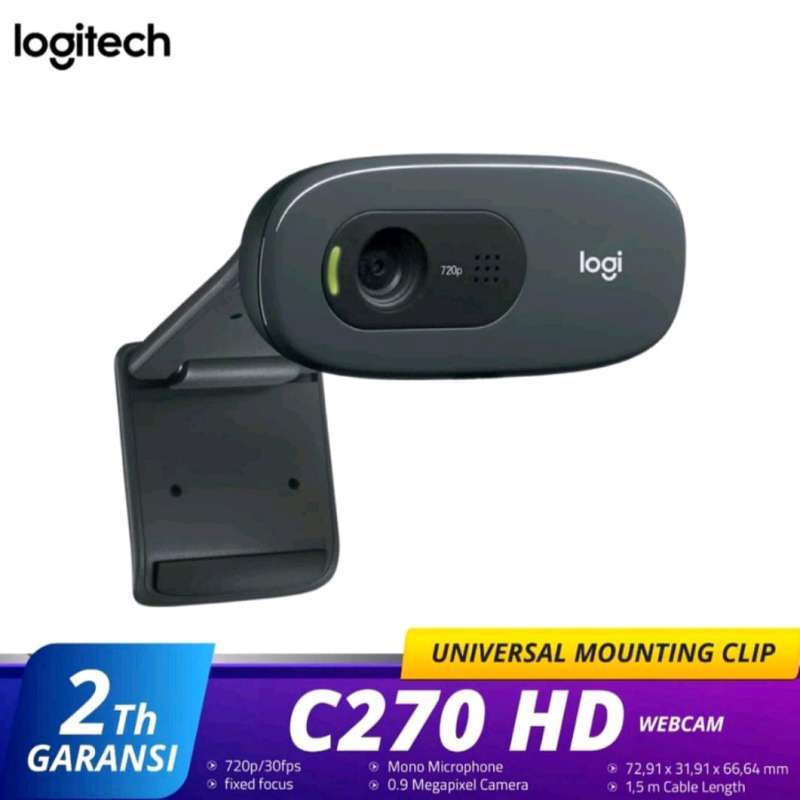 Jual Logitech C270 Hd 720p 30fps Webcam Di Seller Duntech