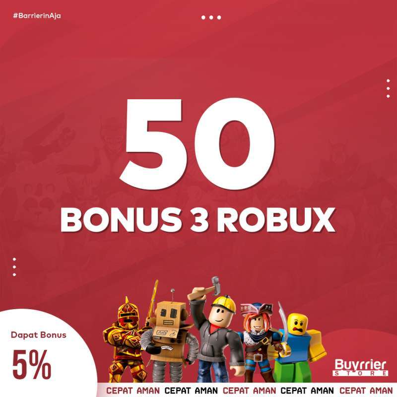 Promo Robux Roblox Termurah Bonus Diskon 17 Di Seller Buyrrier