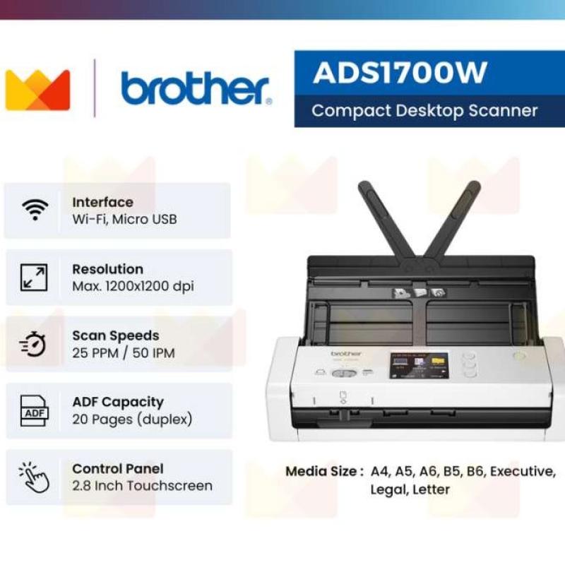 Jual Brother Scanner Ads1700w Ads 1700w Scanner Brother Ads 1700 W