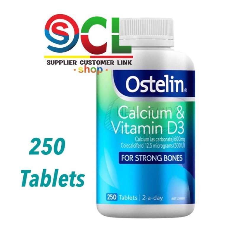 Promo Ostelin Vitamin D & Calcium 250 Tablets Diskon 38% Di Seller ...