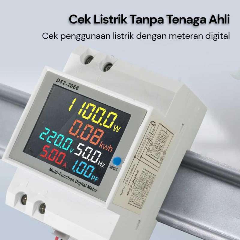 Jual Aideepen Meteran Listrik Digital Display Din Rail Single Phase