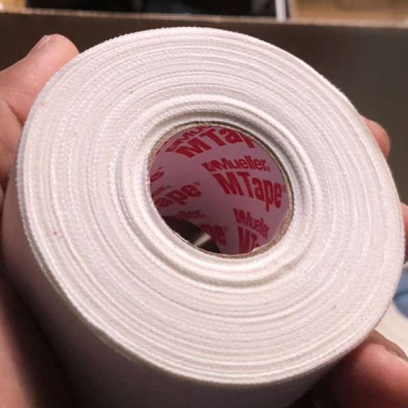 Mueller M-Tape Nastro Adesivo Sportivo Grigio – 1,4 Cm X 27,4 M – Confezione Da 32 Rotoli Per Calcio E Uso Sportivo
