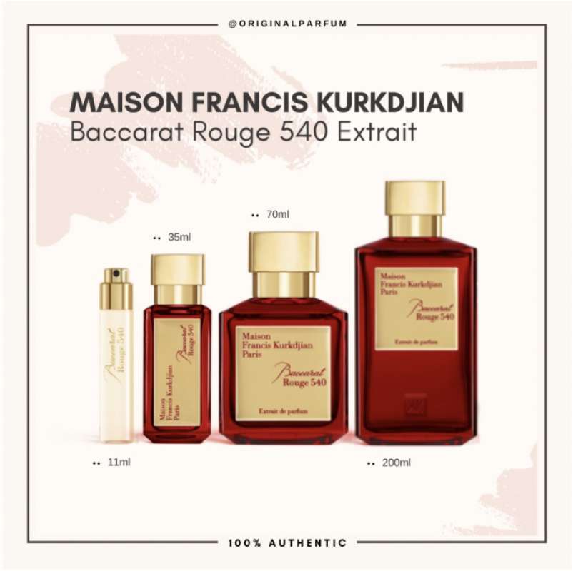 Baccarat extrait harga online