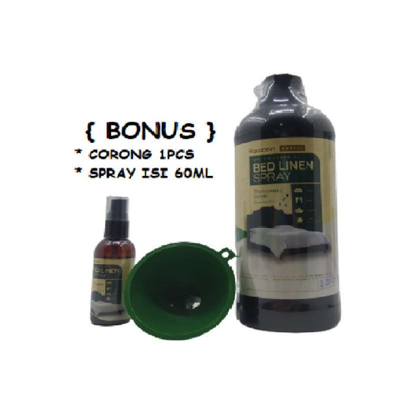 Promo Refill Essential Oil Racoon Refill Bed Linen 1 Liter Pembasmi