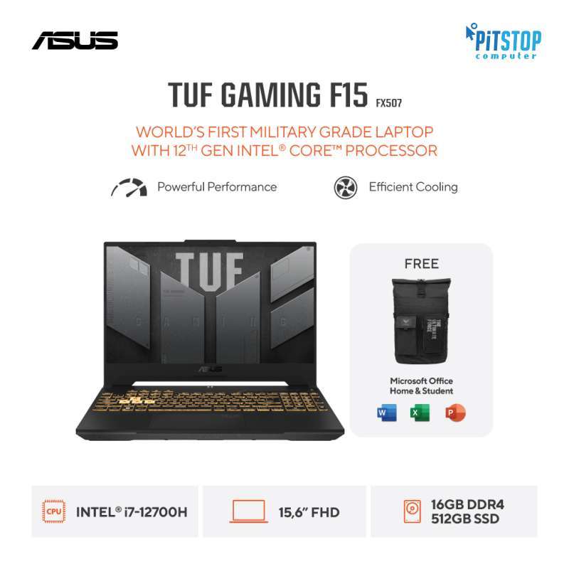 Asus TUF Gaming F15 FX507ZU4-I745K6G-O (Core i7-12700H/ RTX 4050/ RAM 16GB/  SSD 512GB)