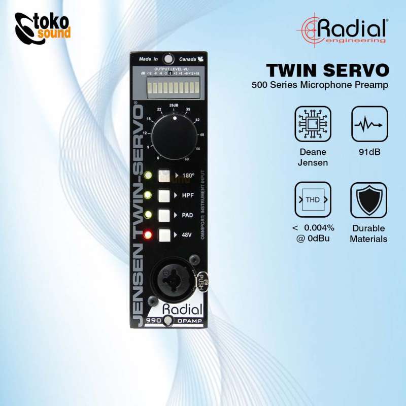 Jual Radial Twin Servo 500 Series Microphone Preamp Di Seller Tokosound