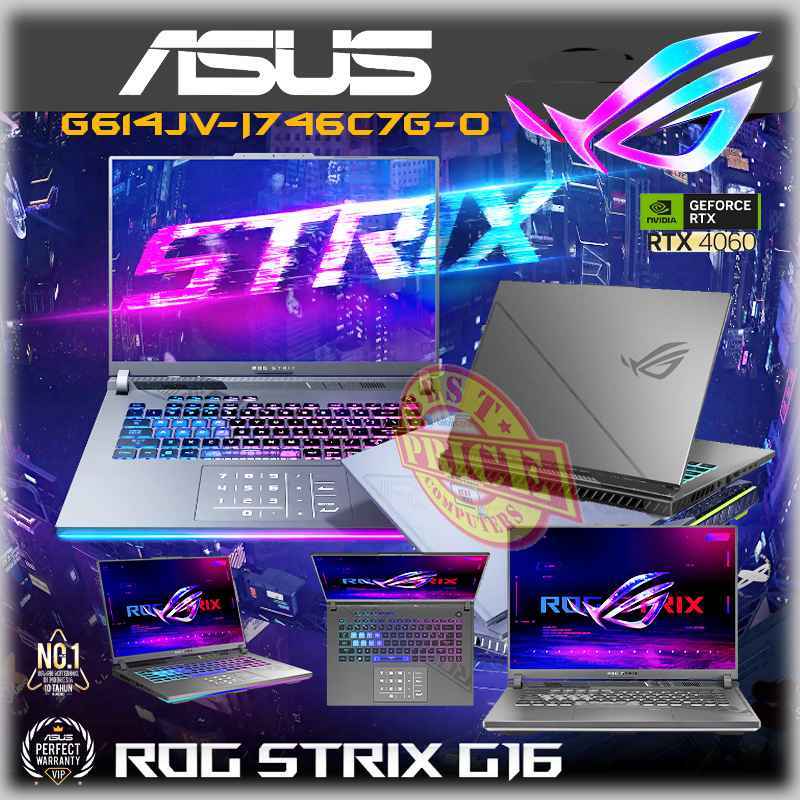Jual Asus Rog Strix G16 G614jvi746c7go [i713650hxrtx 4060ram 16gb