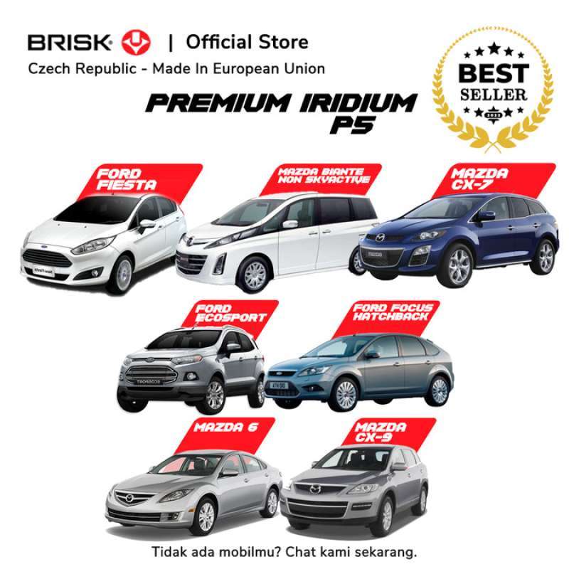Promo Busi Mobil Brisk Premium Plus Iridium P5 Diskon 20% Di Seller ...