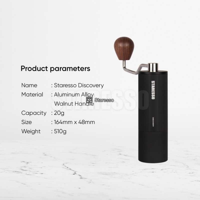Promo Staresso Grinder Discovery Pro D6 Manual Hand Grinder Alat Giling
