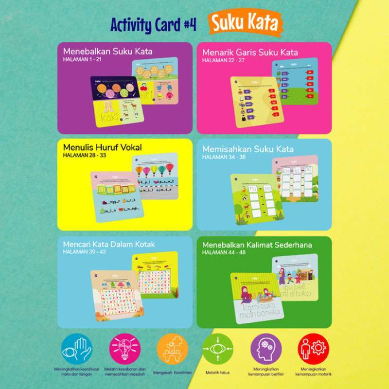 Promo Activity Card 4 Rodiya : Suku Kata / Kartu Bermain Dan Belajar ...