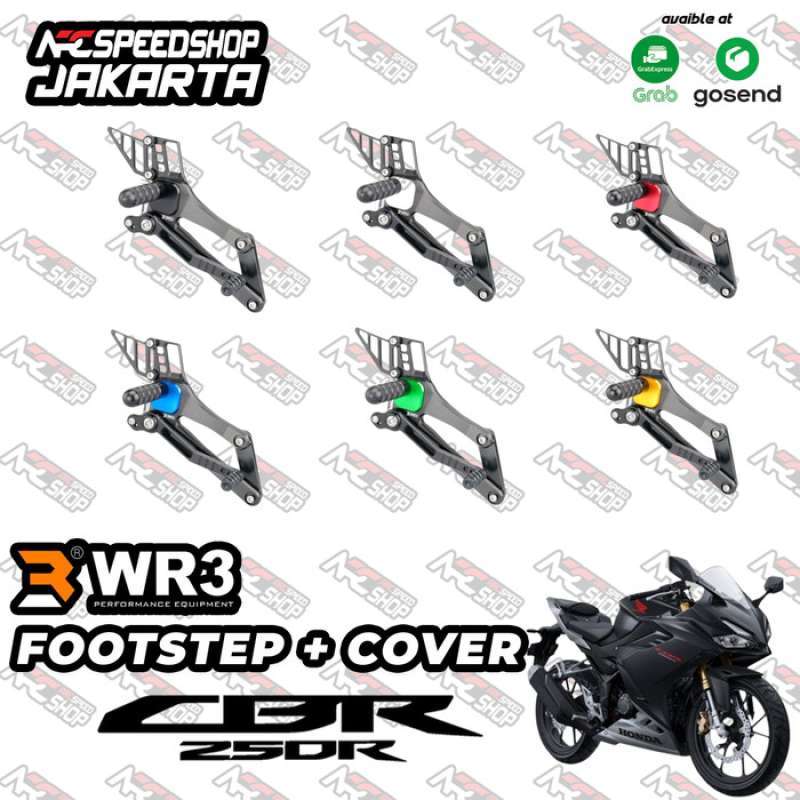 Foot Step Images Color:red Promo Footstep / Foot Step Wr3 Honda Cbr250rr V Series Black Red Diskon ...