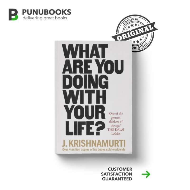Promo what are you doing with your life by j krishnamurti diskon 26 