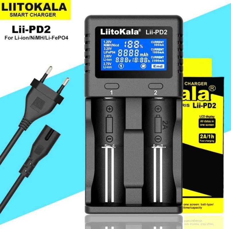 Jual Liitokala Lii Pd2 Smart Battery Charger Baterai Lii-pd2 Di Seller ...