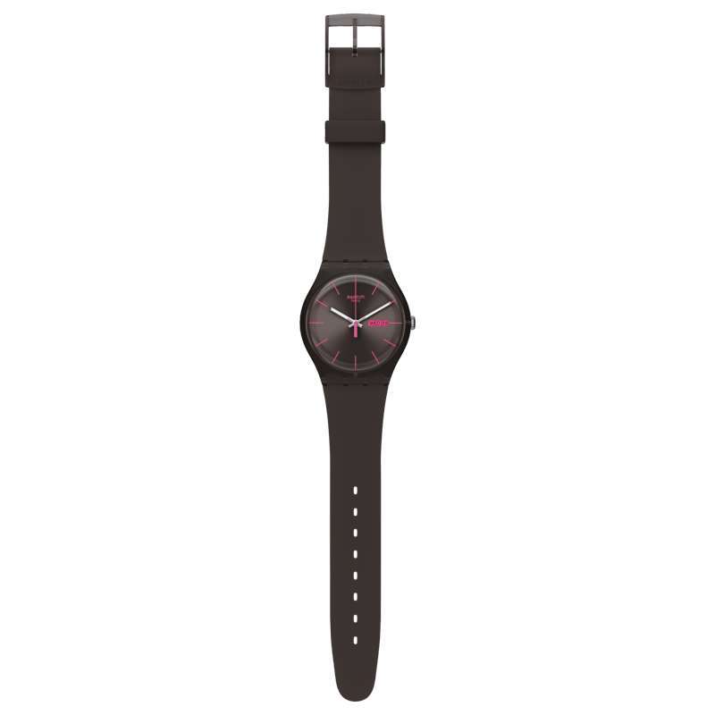 SWATCH SUOC700 Jam Tangan Pria Brown Rebel Analog Original Swiss Made