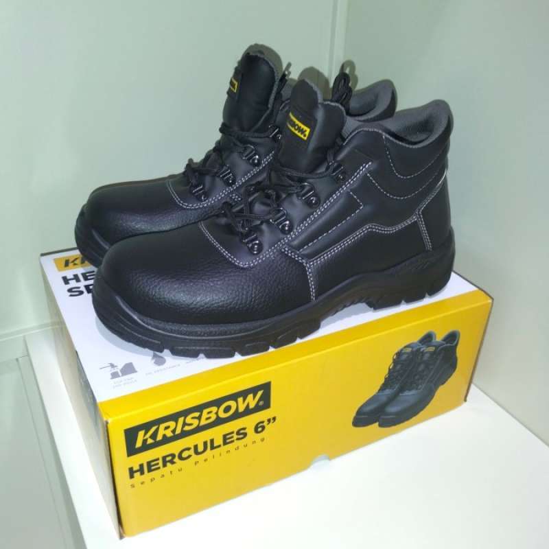 Promo Sepatu Safety Krisbow Hercules 6 Inchi/safety Shoes Hercules 6