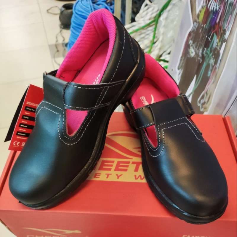 Promo Sepatu Safety Cheetah 4008 H / Safety Shoes Wanita Diskon 50% Di