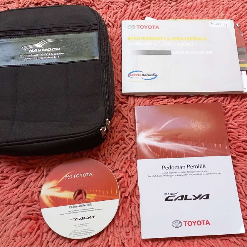 Jual Buku Manual Toyota Calya Buku Service Tas Dealer Cd Panduan Oem