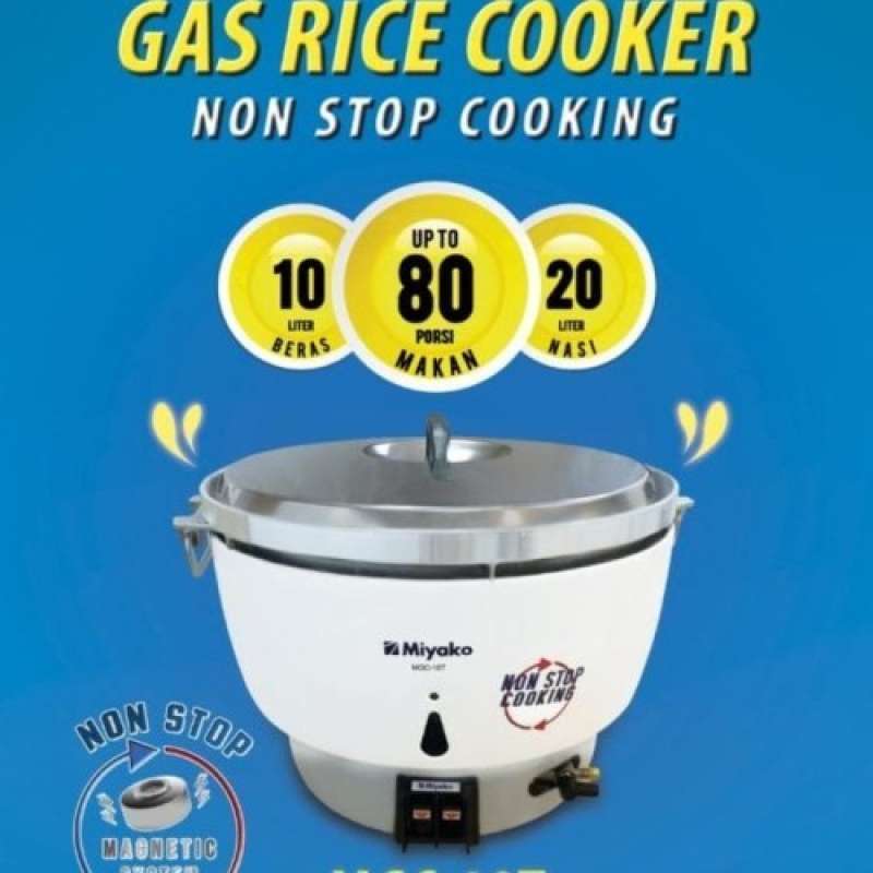 Promo Miyako Rice Cooker Gas 10 Liter /gas Cooker Miyako Lpg Mgc10t