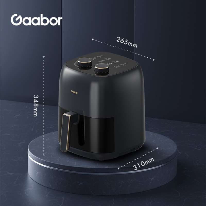 Jual Gaabor Air Fryer Low Watt 800w Kapasitas 4.5l Kaca Transparan Di