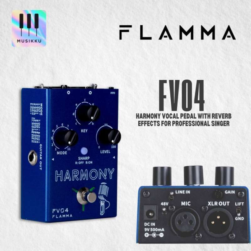 FLAMMA FV04 HARMONY ボーカルエフェクター(ピッチ•リバーブ) 神々しく