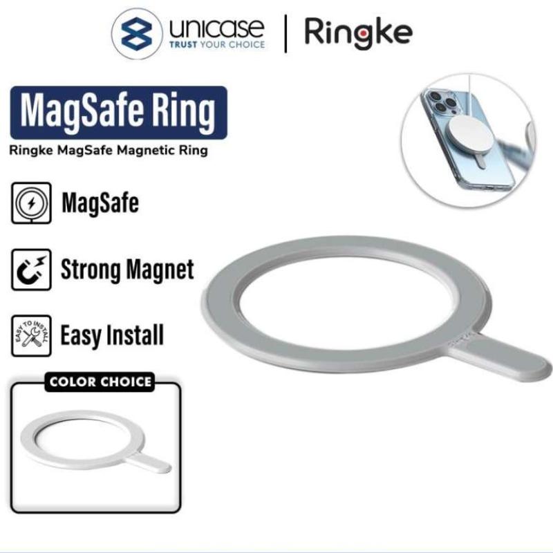 MagSafe Ring iPhone Ringke Magnetic Plate Adapter Stiker Cincin Magnet