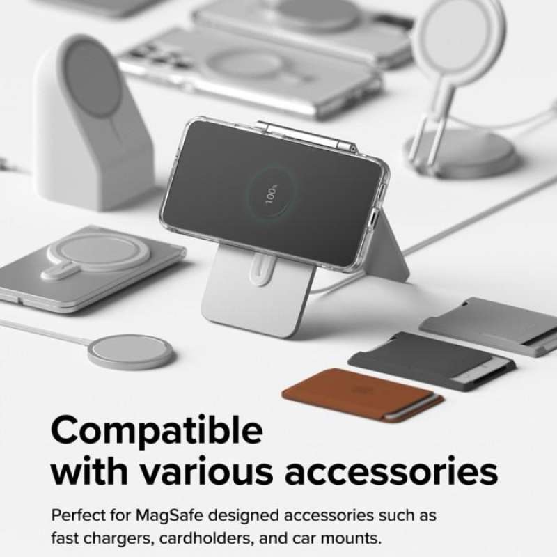 MagSafe Ring iPhone Ringke Magnetic Plate Adapter Stiker Cincin Magnet