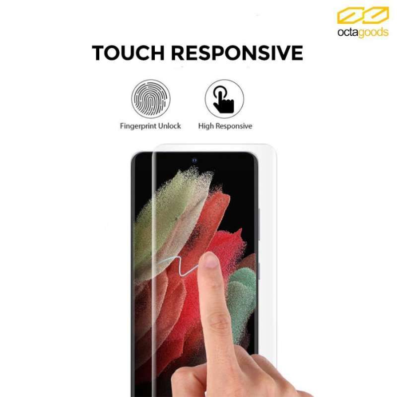 Tempered Glass Samsung Galaxy S21 Ultra Plus OctaGoods UV Full Cover