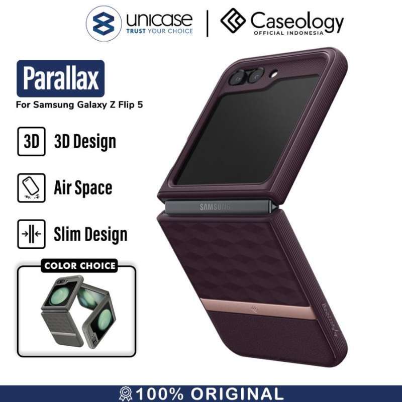 Caseology Galaxy Z Flip 5 Case Parallax - Burgundy ACS06244