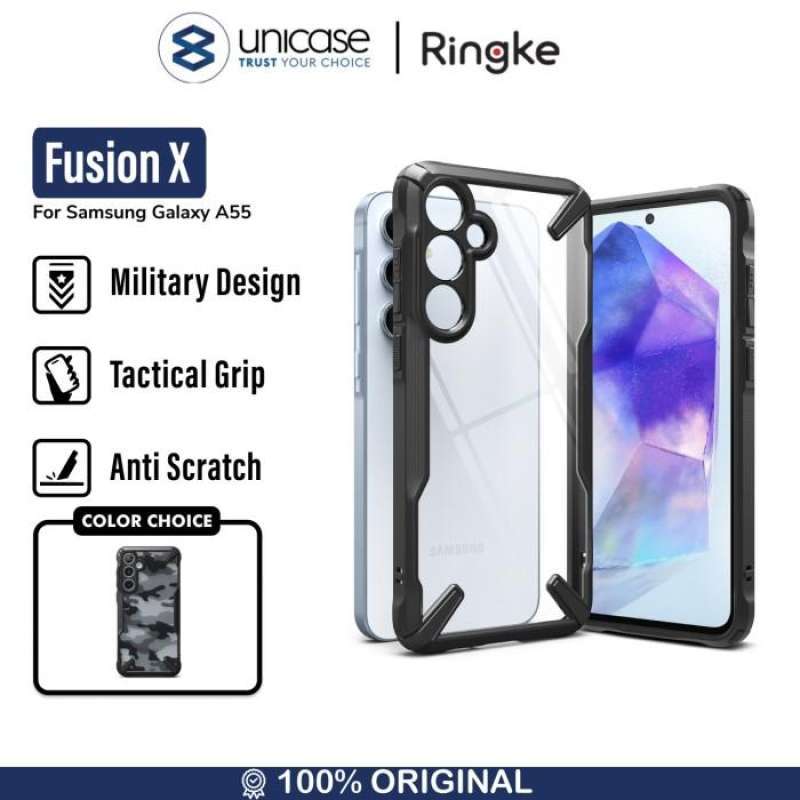 Ringke Galaxy A55 5G Case Fusion X - Black FX810E55