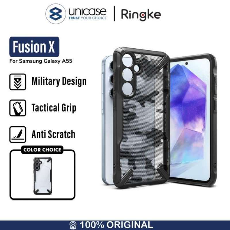 Case Samsung Galaxy A55 Ringke Fusion X Hybrid Anti Crack Cover Casing