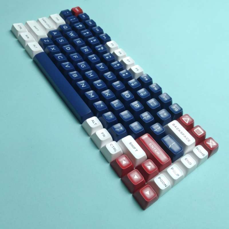 Jual Keycaps Dagk Snow Abyss Colorways Asa Profile Abs Double Shot Di ...