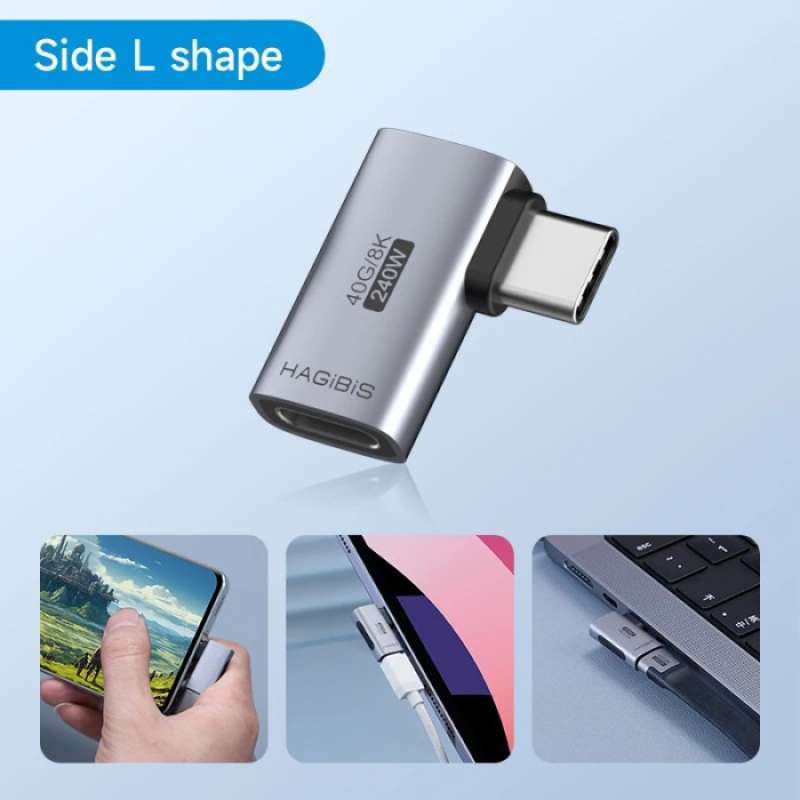 USB C Adapter Power Meter Tester PD 240W 8k 60Hz 40gbps Transfer Usb C Male Naar Female Extension Adapter Met Digitale Display