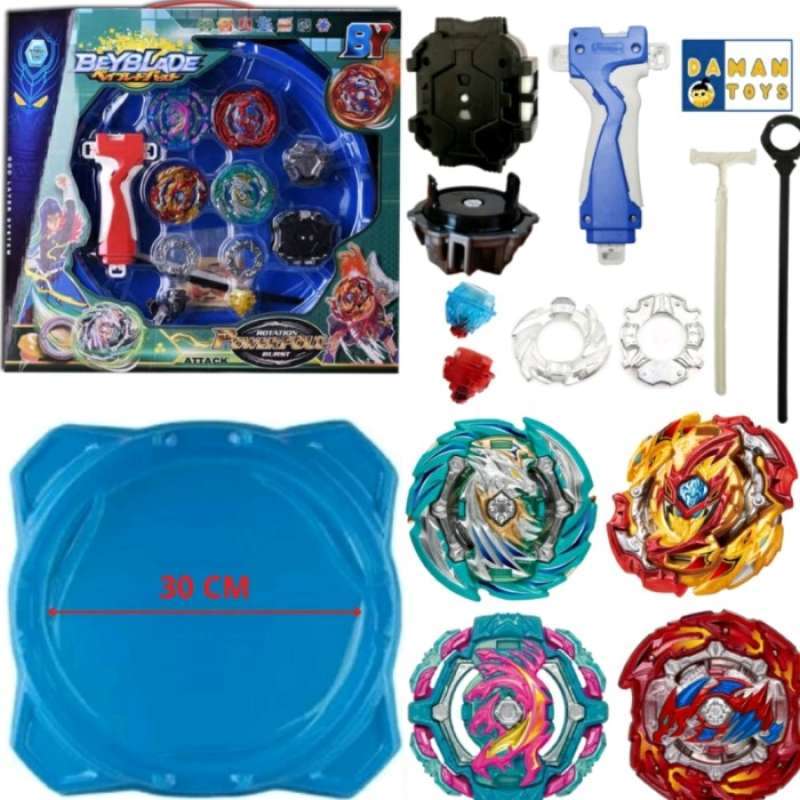 Promo Gasing Beyblade Battle High Speed Rotation 4 In 1 Gasing Set ...