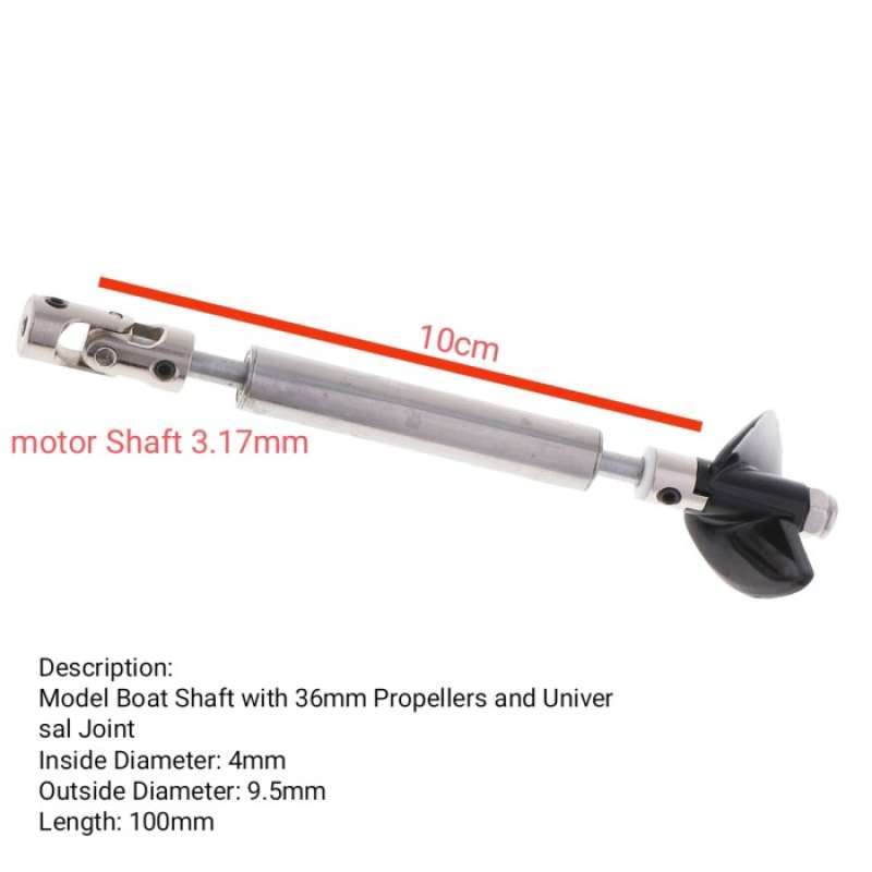 Boat Propeller Shaft 4mm Drive Shaft Sleeve Blade Propeller