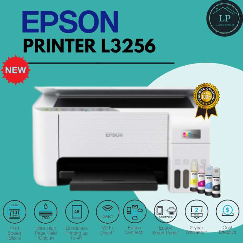 Promo 100% Produk Ori Epson Ecotank L3256 A4 Wi-fi All-in-one Ink Tank ...