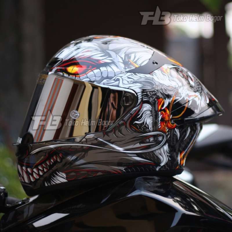 Jual Kyt Tt Course Dragon Repaint Visor Silver Spoiler 3d Smoke Di ...