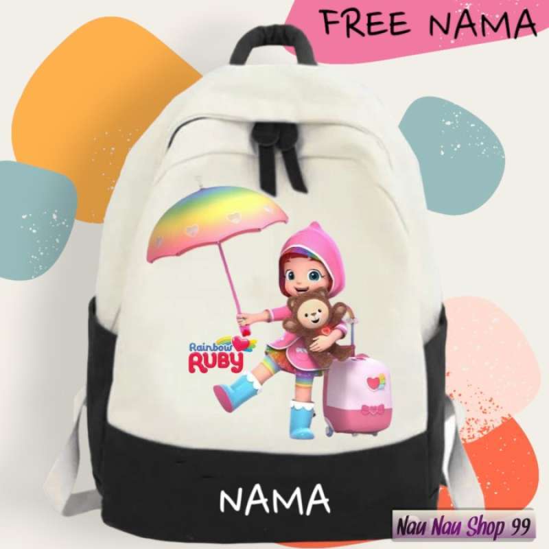 Jual free Nama Tas Ransel Anak Rainbow Ruby Pink All Size Di Seller Cantikamybaby Store Linggajaya Kota Tasikmalaya Blibli