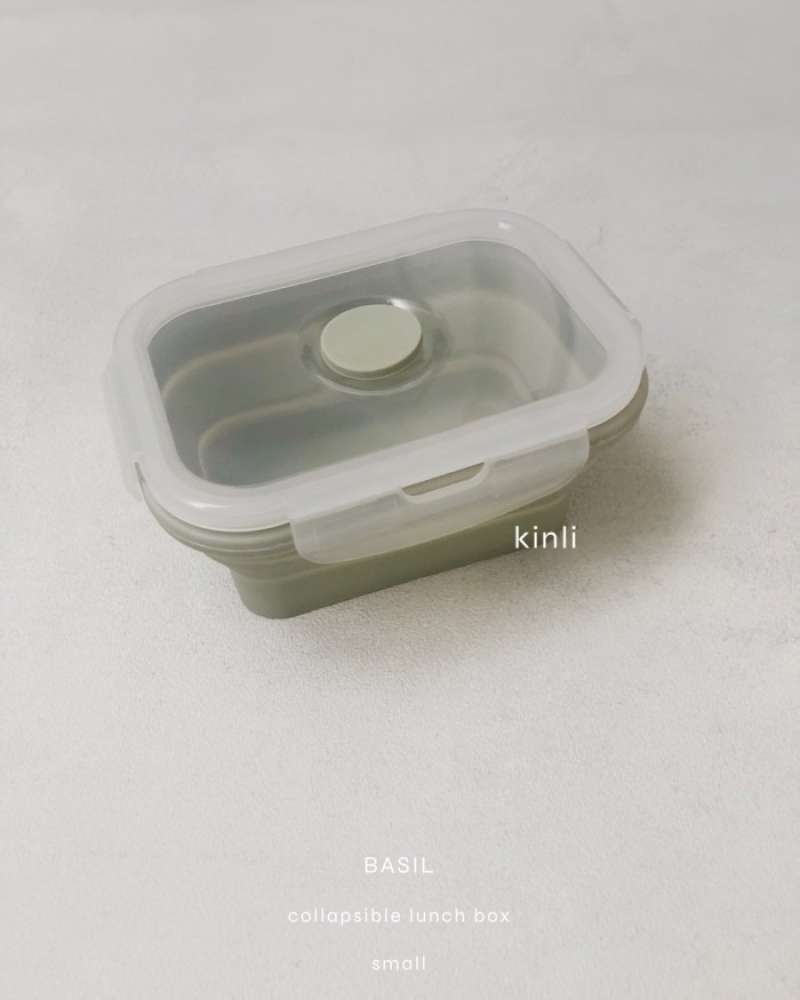 Jual Collapsible Lunch Box Grey Foldable Food Container Tempat Makan ...