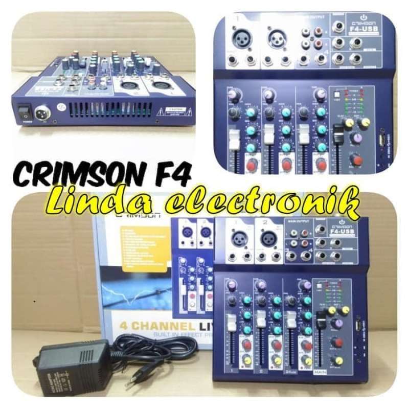 Promo Mixer Crimson F4 Usb 4channel Diskon 23 Di Seller Ryoma Store