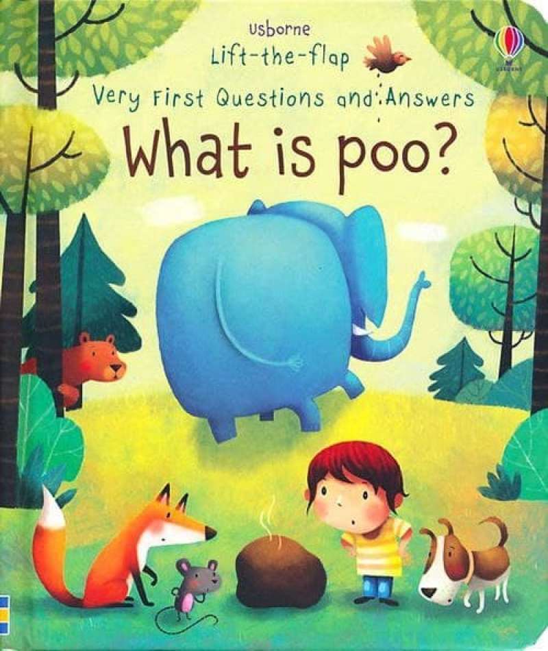 Promo Buku Usborne Book Lift The Flap Very First Qna What Is Poo Diskon ...