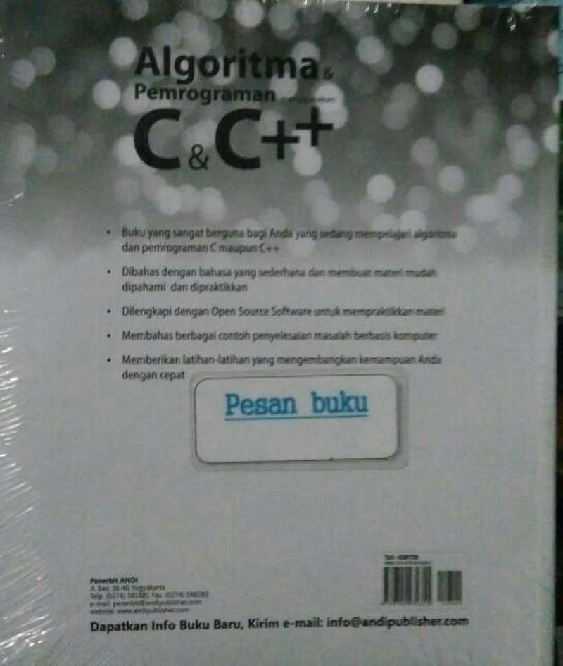 Promo Buku Algoritma & Pemrograman Menggunakan C & C++ Diskon 23% Di ...