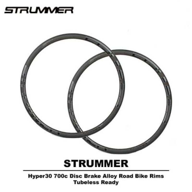 RIM SET STRUMMER HYPER30 ROAD 700C ALLOY TUBELESS