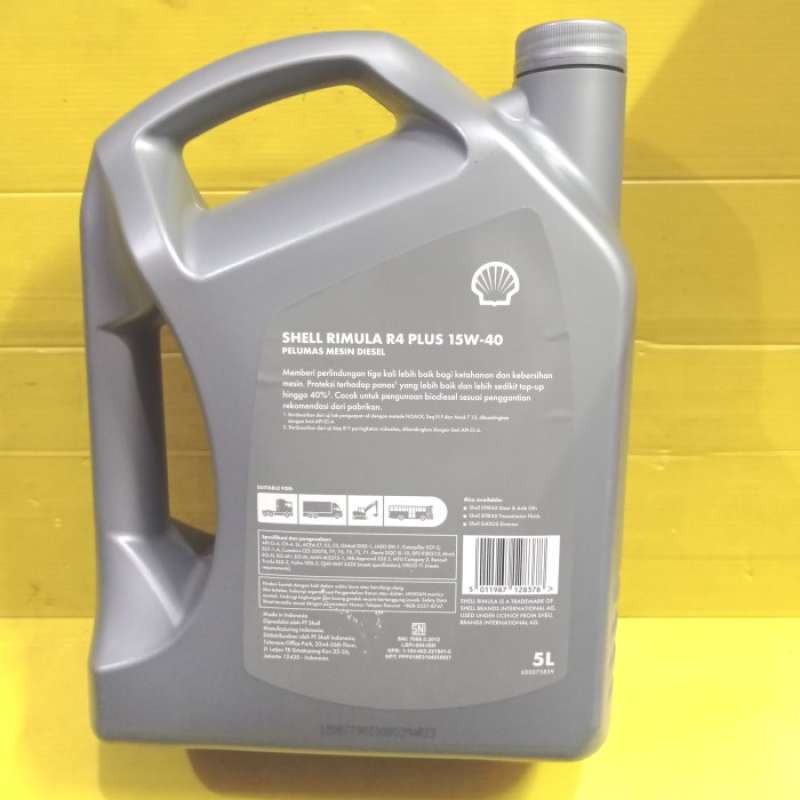 Promo Oli Shell R4x Rimula Sae 15w-40 Kemasan 5 Liter Khusus Gosend ...