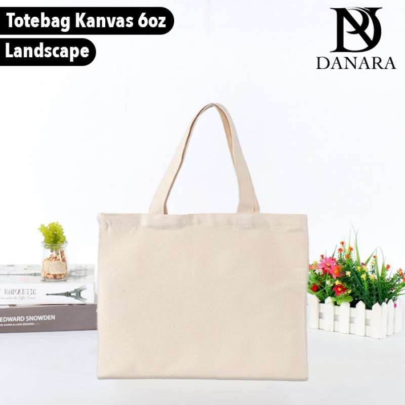 Jual Tote Bag Kanvas Putih Polos Promo pelangganbaru 20k