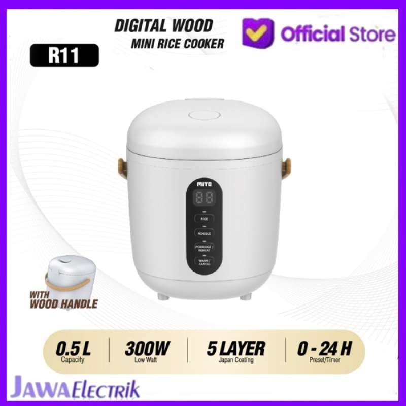 Promo Rice Cooker Mito R11 Digital Mini Kapasitas 0.5 Liter Diskon 33%
