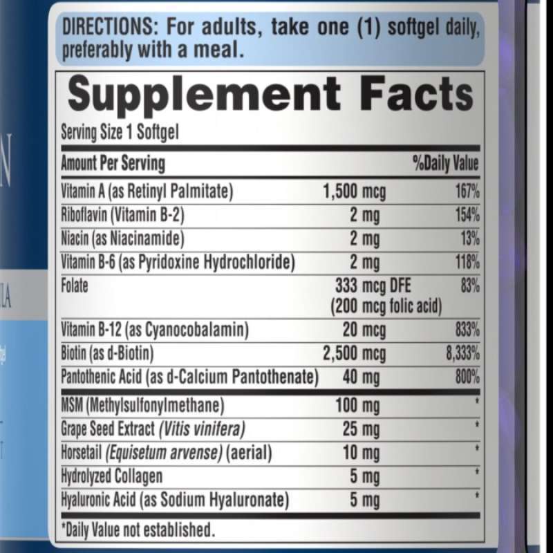 Promo Puritan Pride Hair Skin Nails Formula 60 Caps Diskon 23 Di