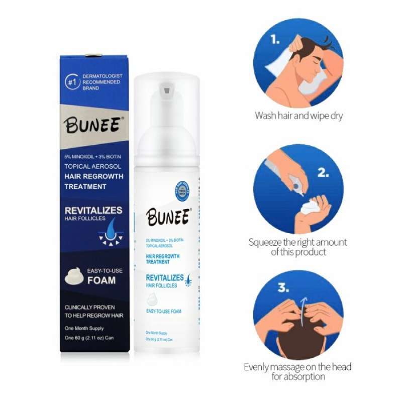 Jual Bunee Minoxidil Foam 5% Minoxidil 5% Minoxidil Foam Di Seller Pro ...