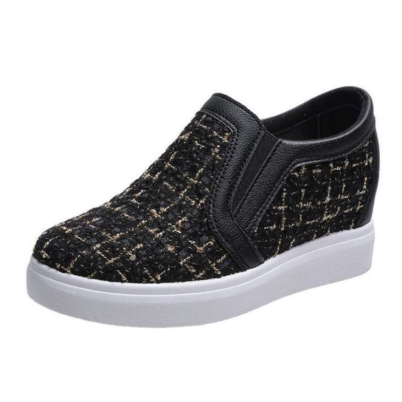 Sepatu Slip On Wedges Merry Shoes Wanita Sepatu Korea Style Sekolah Kuliah - Main Image