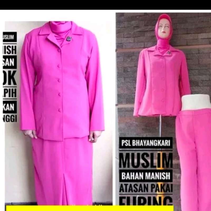 Jual Baju Seragam Psh Bhayangkari Muslim Full Furing Di Seller Winter ...
