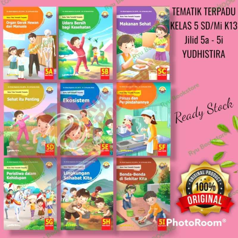 Promo Buku Tematik Terpadu Kelas 5 Sd/mi K13 Jilid 5a - 5i Yudhistira ...